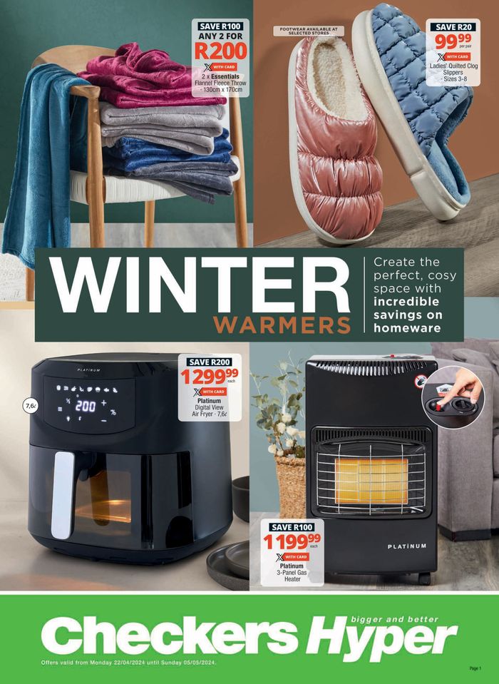 Checkers Hyper catalogue in George | Checkers Hyper Winter Promotion 22 April - 5 May | 2024/04/22 - 2024/05/05