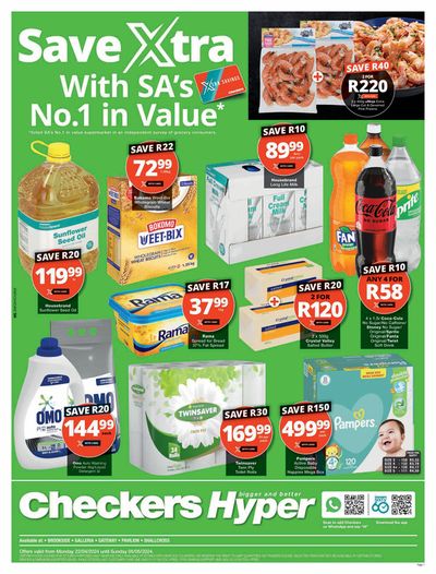 Checkers Hyper catalogue in Amanzimtoti | Checkers Hyper weekly specials | 2024/04/22 - 2024/05/05