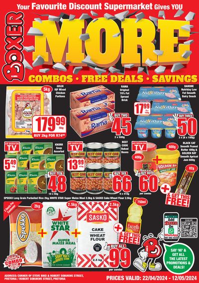 Groceries offers in Soweto | sale in Boxer | 2024/04/22 - 2024/05/12