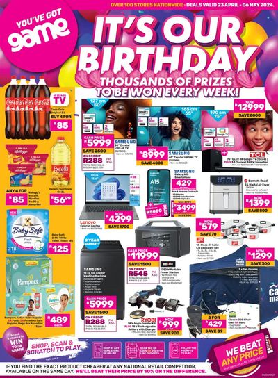 Electronics & Home Appliances offers in Randburg | Leaflets Game in Game | 2024/04/23 - 2024/05/06