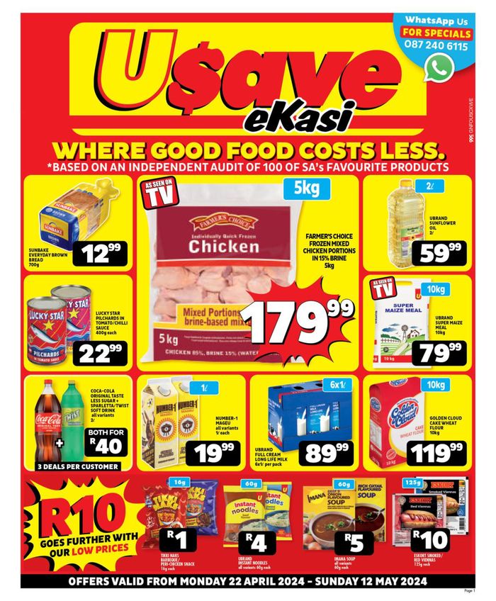 Usave catalogue in Centurion | Usave weekly specials | 2024/04/23 - 2024/05/12