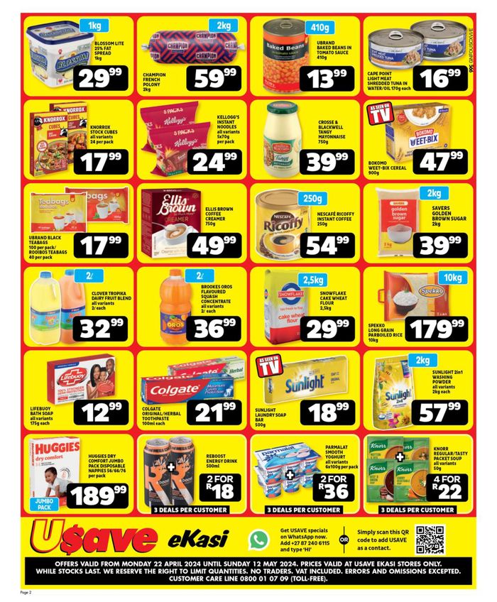 Usave catalogue in Alberton | Usave weekly specials | 2024/04/23 - 2024/05/12