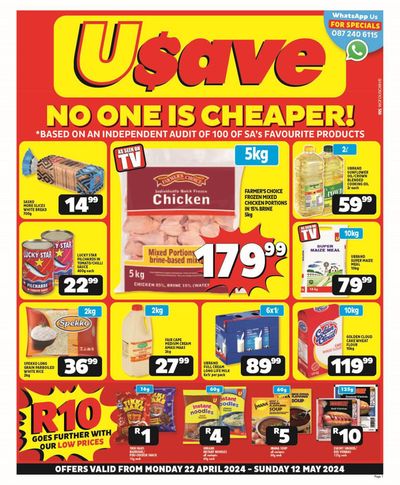 Groceries offers in Atlantis | Usave weekly specials in Usave | 2024/04/23 - 2024/05/12