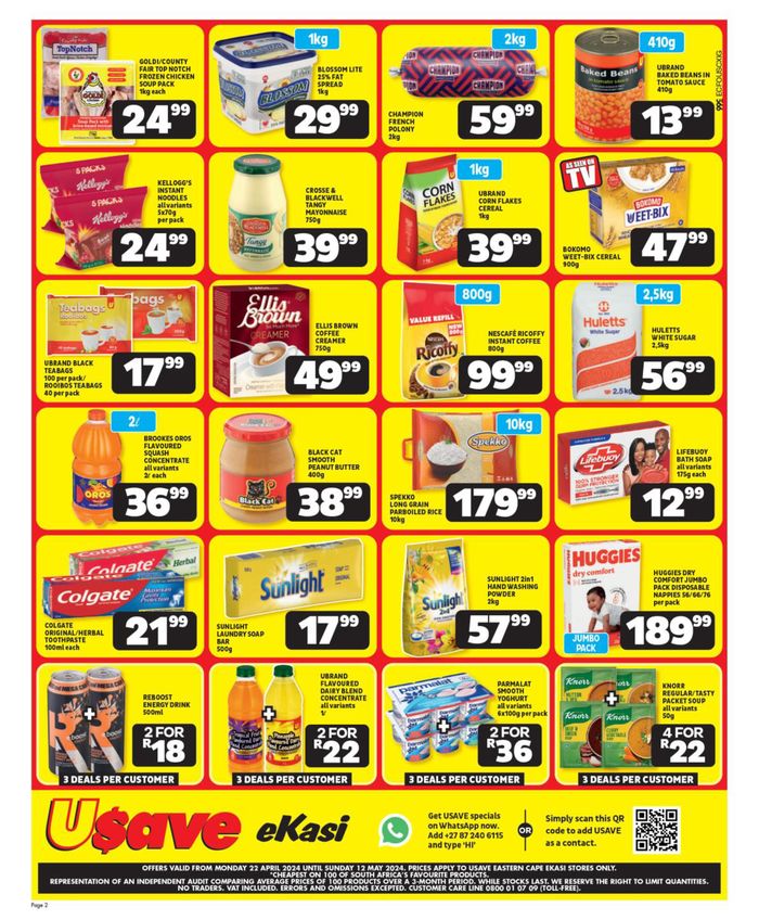 Usave catalogue in Uitenhage | Usave weekly specials | 2024/04/23 - 2024/05/12