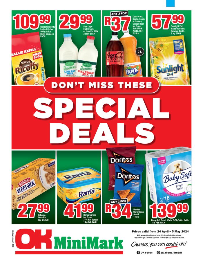 OK MiniMark catalogue in Cape Town | OK MiniMark weekly specials 24 April - 05 May | 2024/04/24 - 2024/05/05