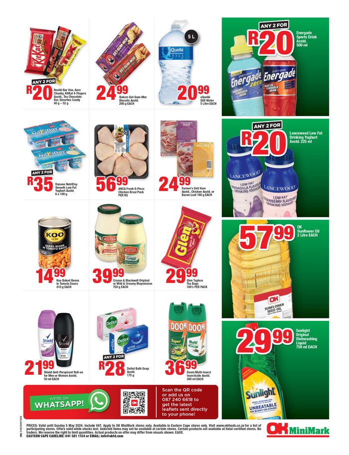 OK MiniMark catalogue in East London | OK MiniMark weekly specials 24 April - 05 May | 2024/04/24 - 2024/05/05