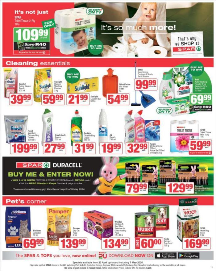Spar catalogue in Wellington | Store Specials 23 April 07 May | 2024/04/23 - 2024/05/07