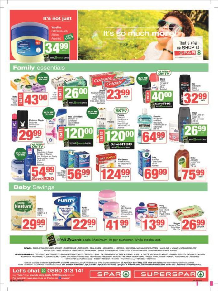 Spar catalogue in Bloemfontein | Store Specials 23 April - 07 May | 2024/04/23 - 2024/05/07