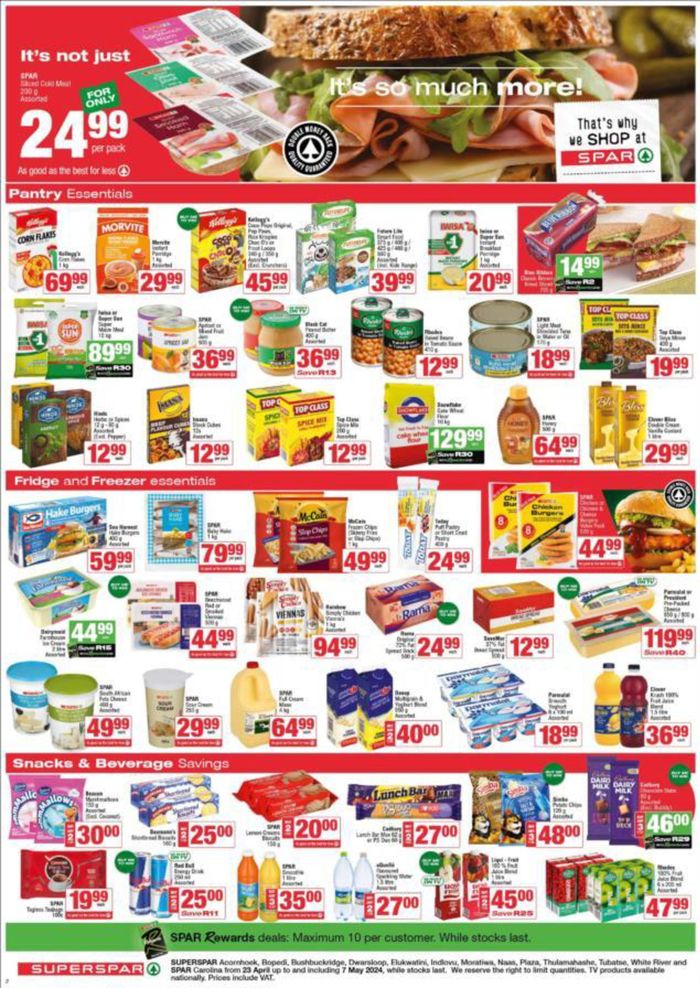 SuperSpar catalogue in Burgersfort | Store Specials 23 April - 07 May | 2024/04/23 - 2024/05/07