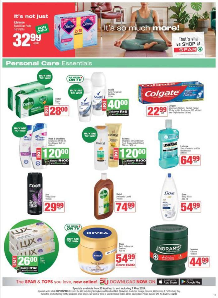 SuperSpar catalogue in Mossel Bay | Store Specials 23 April - 07 May | 2024/04/23 - 2024/05/07