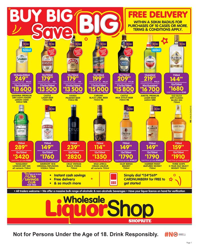 Shoprite LiquorShop catalogue in Vredendal | Shoprite LiquorShop weekly specials | 2024/04/23 - 2024/05/05