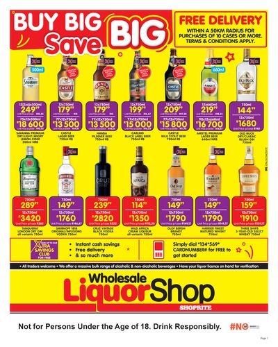 Shoprite LiquorShop catalogue in Pretoria | Shoprite LiquorShop weekly specials | 2024/04/23 - 2024/05/05