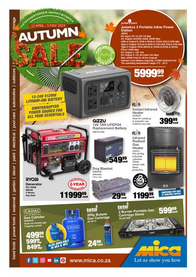 DIY & Garden offers in Estcourt | Mica weekly specials 23 April - 05 May in Mica | 2024/04/23 - 2024/05/05