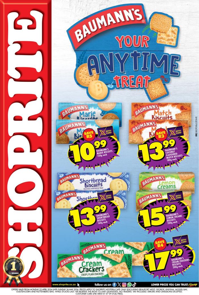 Shoprite catalogue in Vredendal | Shoprite weekly specials until 26 May  | 2024/04/23 - 2024/05/26