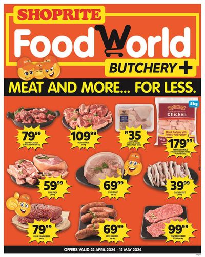 Shoprite catalogue in Port Elizabeth | FoodWorld Korsten Month End Leaflet until 12 May | 2024/04/22 - 2024/05/12