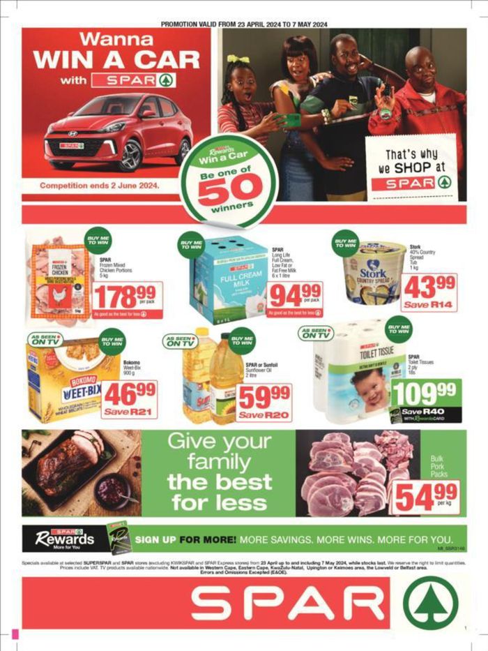 Spar catalogue in Barkly West | Store Specials | 2024/04/24 - 2024/05/07