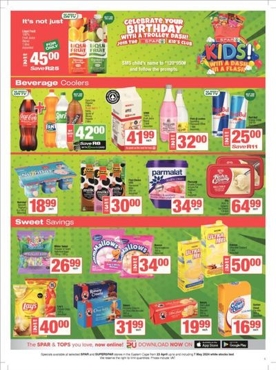 Groceries offers in Graaff Reinet | Store Specials in SuperSpar | 2024/04/24 - 2024/05/07