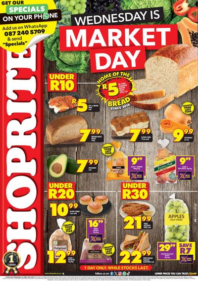 Shoprite catalogue in Mthatha | Shoprite Market Day Deals Valid 24 April | 2024/04/24 - 2024/04/24