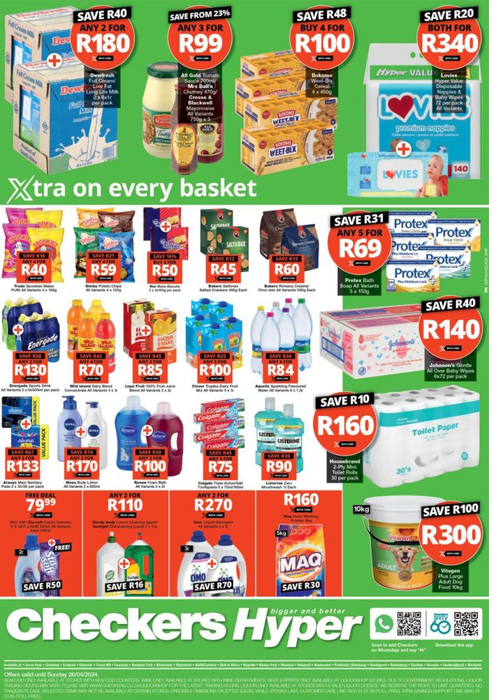Checkers Hyper catalogue in Soweto | Checkers Hyper Xtra Savings 24 April - 28 April | 2024/04/24 - 2024/04/28