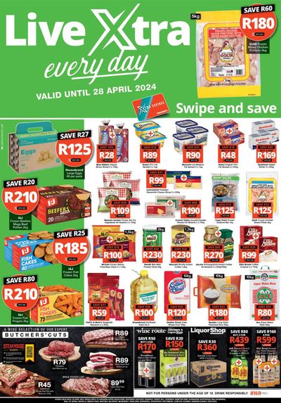Groceries offers in Soshanguve | Checkers Hyper Xtra Savings 24 April - 28 April in Checkers Hyper | 2024/04/24 - 2024/04/28