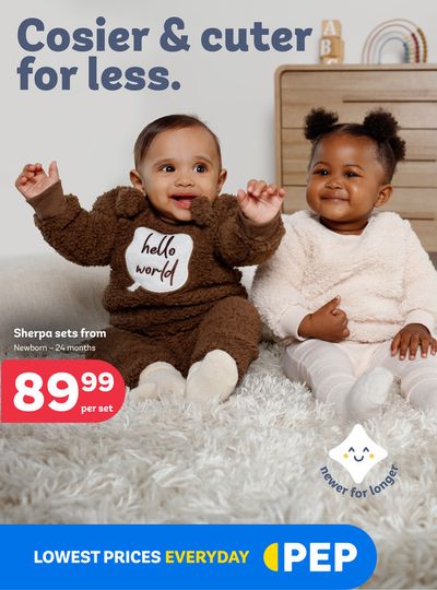 Clothes, Shoes & Accessories offers in Cape Town | Cosier & cuter for less in PEP | 2024/04/25 - 2024/05/23