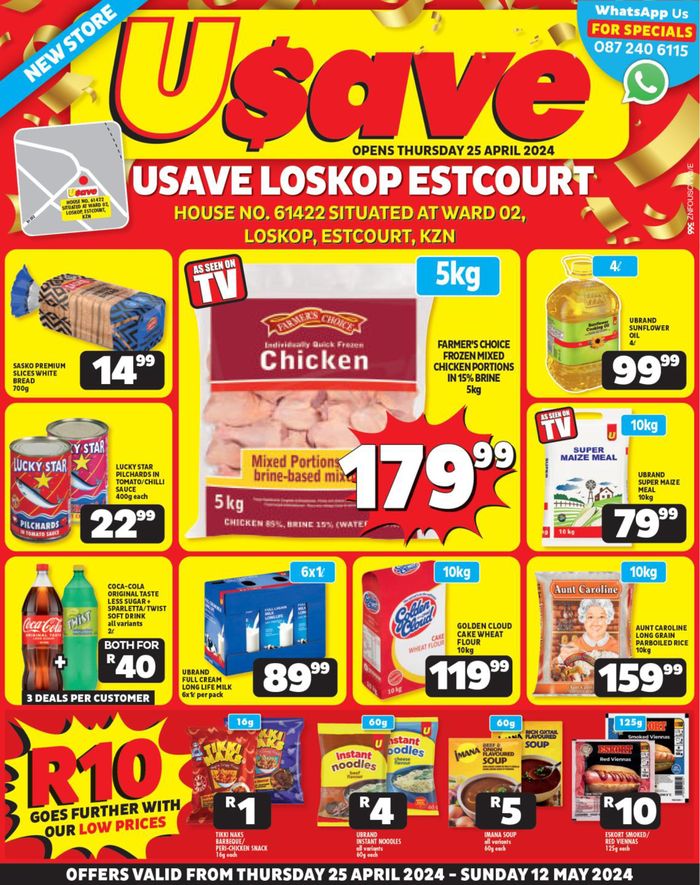 Usave catalogue in Durban | Usave weekly specials | 2024/04/25 - 2024/05/12