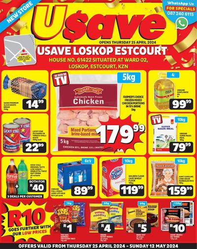 Usave catalogue in Umlazi | Usave weekly specials | 2024/04/25 - 2024/05/12