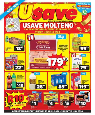 Usave catalogue in Fort Beaufort | Usave weekly specials | 2024/04/25 - 2024/05/12