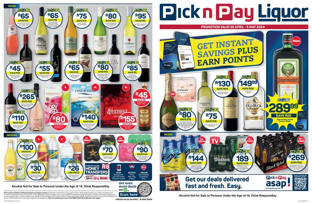 Pick n Pay Liquor catalogue in Grahamstown | Pick n Pay Liquor weekly specials | 2024/04/25 - 2024/05/05