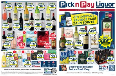 Pick n Pay Liquor catalogue in Makhado | Pick n Pay Liquor weekly specials | 2024/04/25 - 2024/05/05