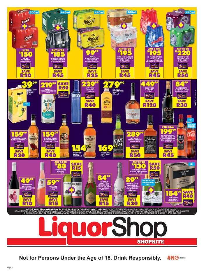 Shoprite LiquorShop catalogue in Phuthaditjhaba | Shoprite LiquorShop weekly specials | 2024/04/25 - 2024/05/09