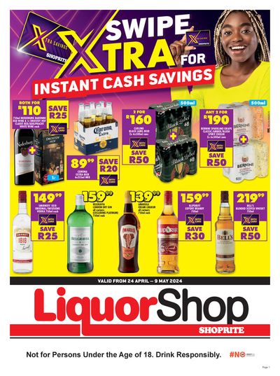 Shoprite LiquorShop catalogue in Sasolburg | Shoprite LiquorShop weekly specials | 2024/04/25 - 2024/05/09