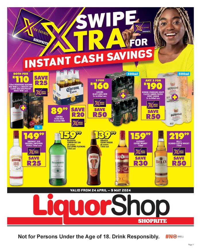 Shoprite LiquorShop catalogue in Soweto | Shoprite LiquorShop Savings Gauteng 24 April - 9 May | 2024/04/25 - 2024/05/09