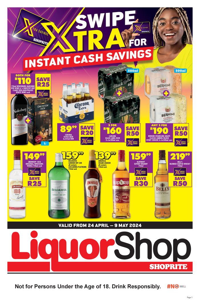 Shoprite LiquorShop catalogue in Mdantsane | Shoprite LiquorShop weekly specials | 2024/04/25 - 2024/05/09