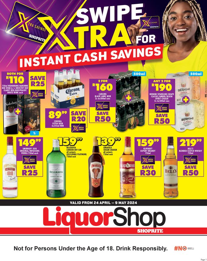 Shoprite LiquorShop catalogue in Stanger | Shoprite LiquorShop weekly specials | 2024/04/25 - 2024/05/09