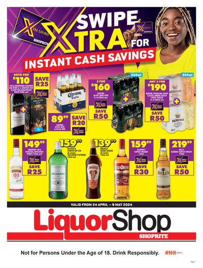 Shoprite LiquorShop catalogue in Cape Town | Shoprite LiquorShop weekly specials | 2024/04/25 - 2024/05/09