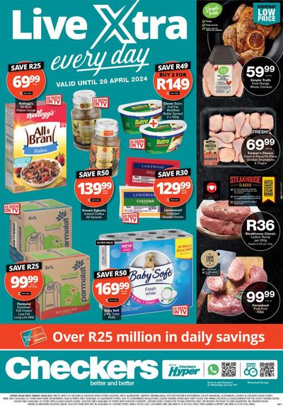 Checkers Hyper catalogue in Roodepoort | Checkers Xtra Savings 25 April - 28 April | 2024/04/25 - 2024/04/28
