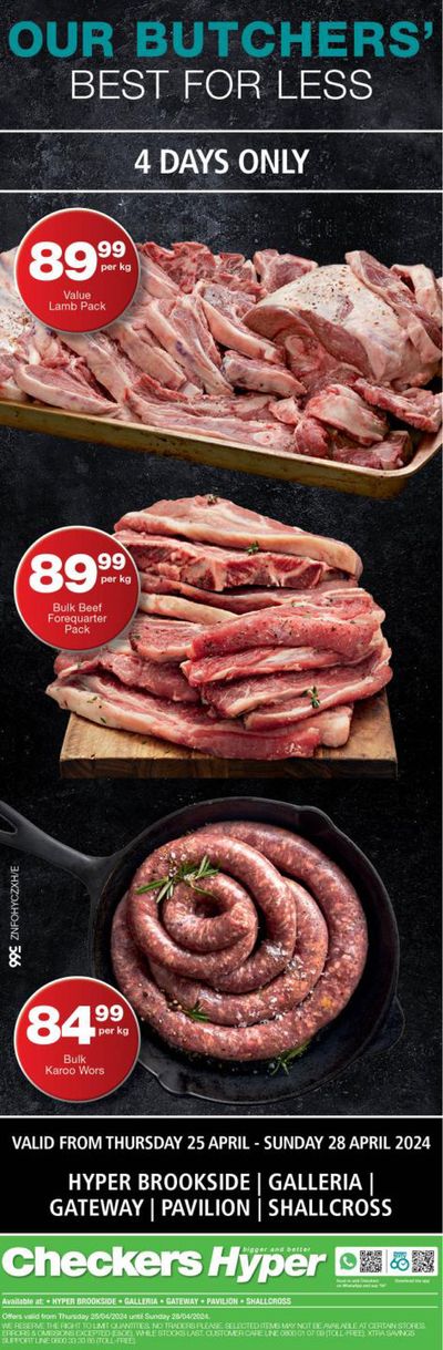 Checkers Hyper catalogue in Umhlanga Rocks | Checkers Hyper Butchery Promotion 24 April - 28 April | 2024/04/25 - 2024/04/28