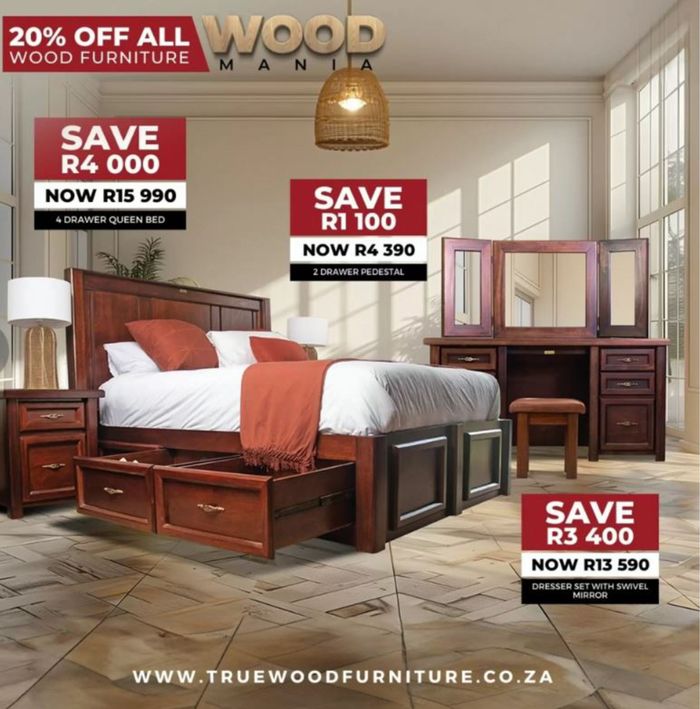 True Wood Furniture catalogue in Centurion | sale | 2024/04/25 - 2024/04/26