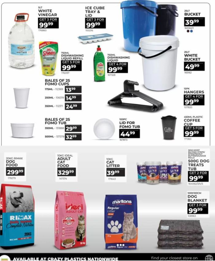 Crazy Plastics catalogue in Durban | sale | 2024/04/25 - 2024/04/30