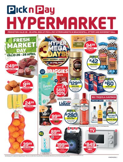 Pick n Pay Hypermarket catalogue in Somerset West | Pick n Pay Hypermarket weekly specials | 2024/04/26 - 2024/04/28