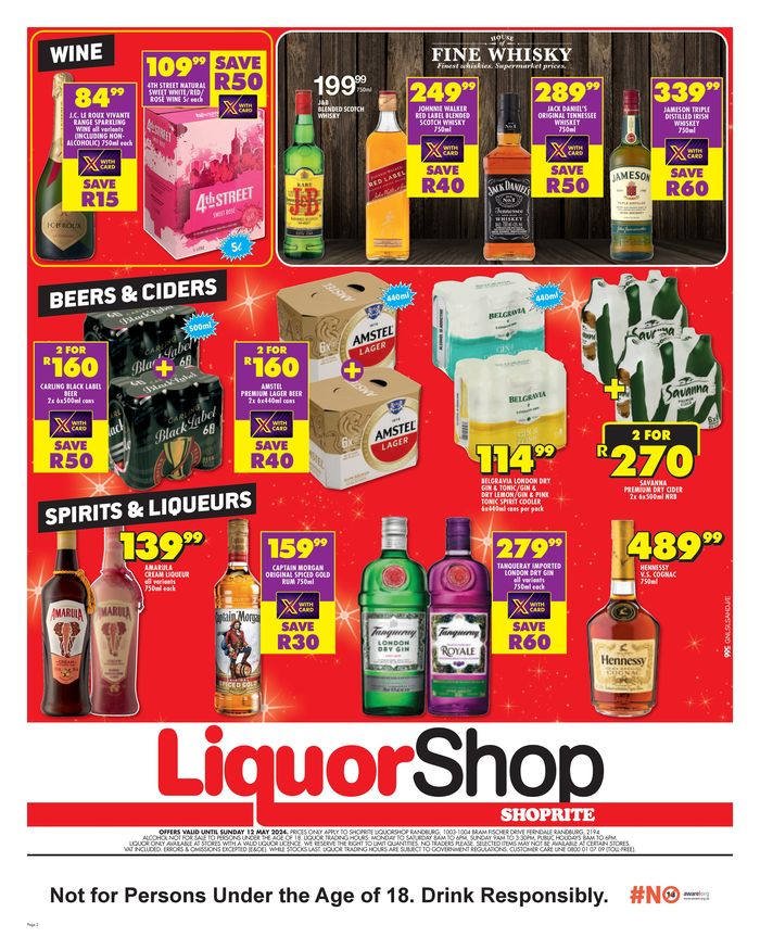 Shoprite LiquorShop catalogue in Makhado | Shoprite LiquorShop weekly specials | 2024/04/26 - 2024/05/12