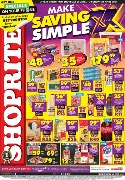 Groceries offers in Ngcobo | Shoprite Xtra Savings EC until 28 April in Shoprite | 2024/04/26 - 2024/04/28