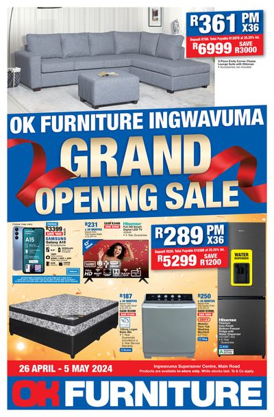 Home & Furniture offers in Phoenix | Latest deals OK Furniture in OK Furniture | 2024/04/26 - 2024/05/05