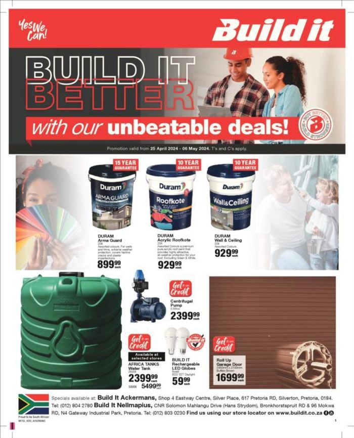 Build It catalogue in Pretoria | Build It Specials | 2024/04/26 - 2024/05/06