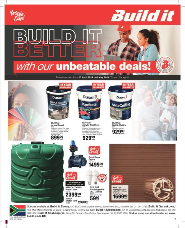 Build It catalogue in Mabopane | Build It Specials | 2024/04/26 - 2024/05/06