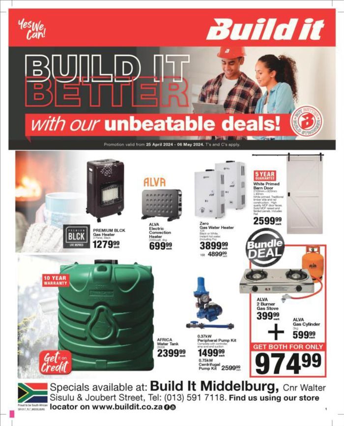 Build It catalogue in Middelburg (Mpumalanga) | Build It Specials | 2024/04/26 - 2024/05/06