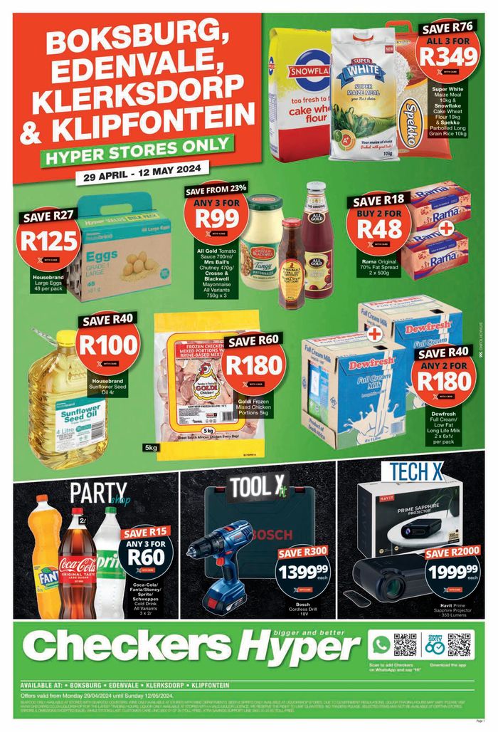 Checkers catalogue in Edenvale | Checkers weekly specials 29 April - 12 May | 2024/04/29 - 2024/05/12