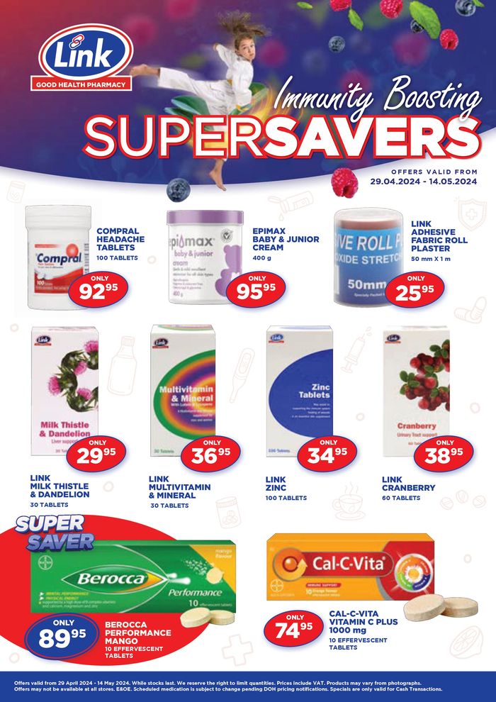 Link Pharmacy catalogue in Johannesburg | Link Pharmacy weekly specials | 2024/04/29 - 2024/05/14