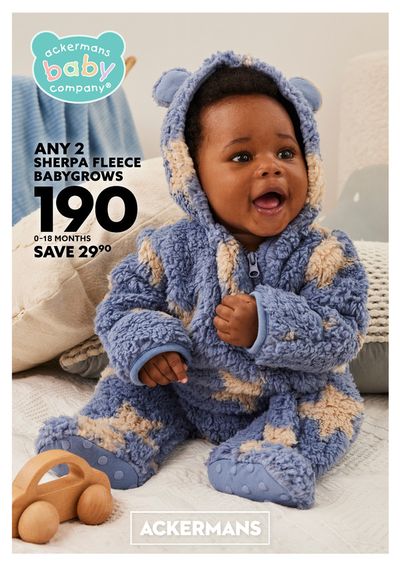 Clothes, Shoes & Accessories offers in Odendaalsrus | Ackermans Baby catalogue in Ackermans | 2024/05/02 - 2024/06/05